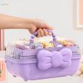 3 Layer Multipurpose Storage Box Hair Accessories Organizer for Scrunchies. 