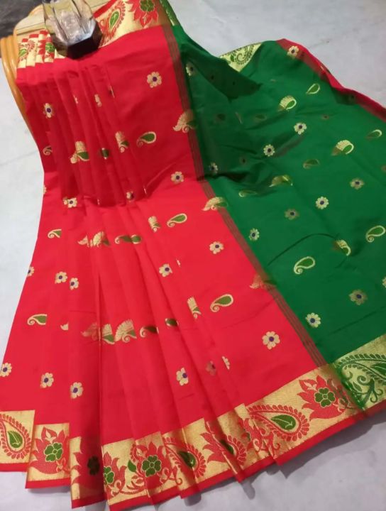 Tangail soft new Dhupian saree without blouse piec