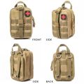 Water proof Large Capacity Tactical Bag First Aid Kits Medical Bag Waist Backpack Emergency Outdoor Hunting Emergency Camping Survival Tool EDC Pouch. 