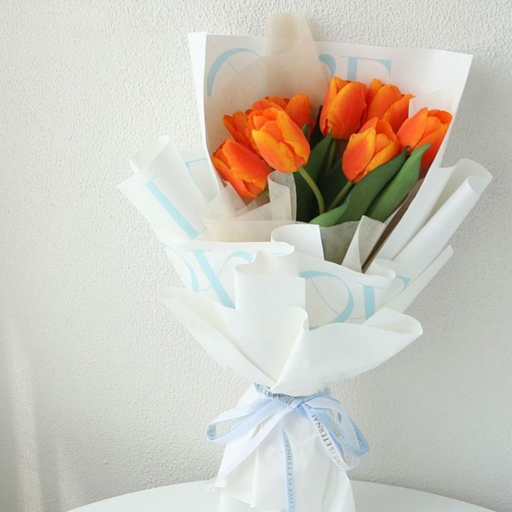 48Pcs%20Wedding%20Flower%20Wrapping%20Paper%20Portable%20Waterproof%20Environmental%20Friendly%20Bouquet%20Wrapping%20Material%20Milk%20Cotton%20High%20Quality%20Flower%20Packaging%20Paper%20-%20Image%203