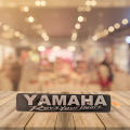 Yamaha Front Name Plate Stainless Steel With Laser Marking Brand Name. 