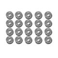 20Pcs Miniature Sealed Metal Shielded Metric Radial Ball Bearing Model: MR52-ZZ 2X5X2.5mm. 