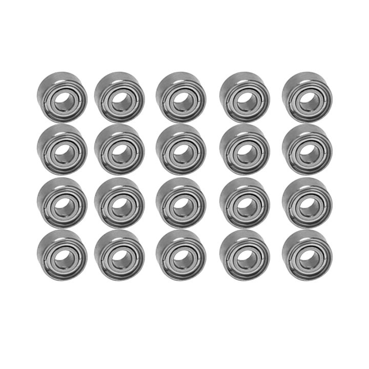 20Pcs Miniature Sealed Metal Shielded Metric Radial Ball Bearing Model: MR52-ZZ 2X5X2.5mm