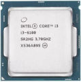 Intel CORE I3 6100 PROCESSOR ( 6TH GENERATION ) 3.7 GHz LGA 1151 Socket 2 Cores 4 Threads Desktop Processor  (Silver). 