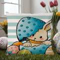 Throw Pillow Covers Spring Easter Pillowcase for Sofa Living Room Bedroom. 
