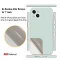 Original Color Skin for iPhone 14 Pro Max 13 12 15 Pro Mini Back Screen Protector with Side Camera Film Cover 3M Wrap Sticker.