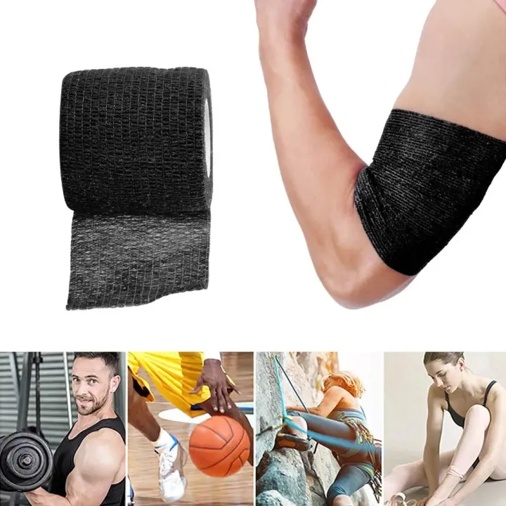 Black%20Tape%20Tattoo%20Handle%20Bandage%20Anti-slip%20Athletic%20Nonwoven%20Waterproof%20Disposable%20Self-adhesive%20Elastic%20Bandage%20Grip%20Cover%20Wrap%20-%20Image%204