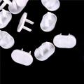 50Pcs Anti Electric Shock Plugs Protector Cover Cap Power Socket Electrical Outlet Baby Children Safety Guard Two holes.