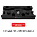 Camera Tether Cable Clamp Block Curve Tether with Arca Quick Release Plate Protector Tools for Camera SLR DSLR Tripod Ball Head.