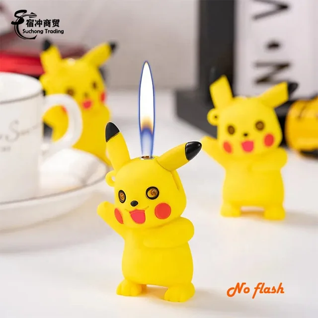 Novelty%20Cool%20Cartoon%20Small%20Pokemon%20Pikachu%20Mini%20Night%20Light%20Action%20PVC%20Figures%20Lighter%20-%20Image%203