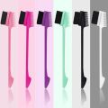 Hair Dye Brushes 3 Sided Comb Hair Edge Control Eyebrow Gel Brush Hairdressing Combs Hair Care Styling Tool Salon Barber Supply. 
