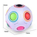 Rainbow Ball Magic Cube Fidget Toy Puzzle Magic Rainbow Ball Puzzle Fun Fidget.