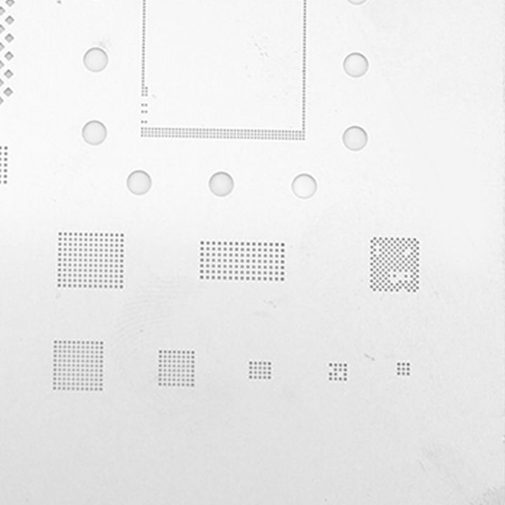 BGA Reballing Steel Stencil Half Cut Process BGA Reballing Stencil Template Prevent From Sticking Rounded Rectangle Hole for CPU