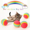 Cat Toy Rainbow ball. 