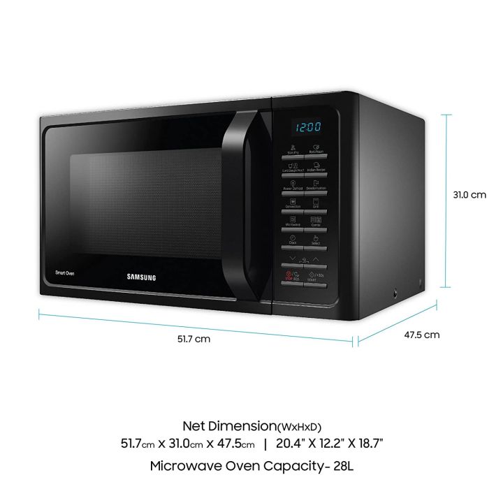 Samsung%20MC28H5025VK/D2%20Smart%20Convection%20&%20Grill%20Microwave%20Oven%20%7C%2028%20Liter%20-%20Image%208