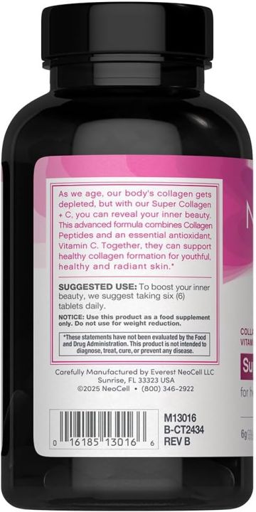 NeoCell%20Super%20Collagen%20Plus%20Vitamin%20C%20Skin%20Hair%20and%20Nails%20Supplement%20Includes%20Antioxidants%20360%20Tablet%20-%20Image%203