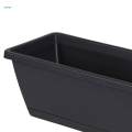 4x Flower Window Box Planters Vegetable Planters with Trays Container for Yard. 