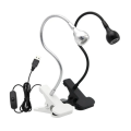 3W USB Clip Holder Light LED Desk Lamp Dimmable Flexible Table Lamp Children Study Reading Book Light for Home Bedroom Living Room. 