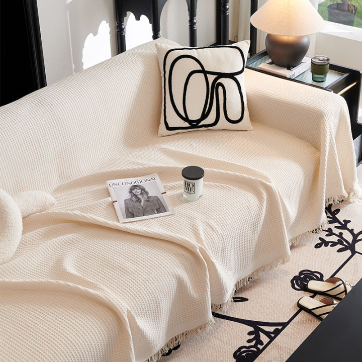 French cream style sofa towel sand release full cover net red blanket single sofa cover sofa cushion cover cloth