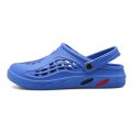 Cross-border couple beach shoes men's hole shoes one line sandals light and soft foreign trade king size 47-48-49 sandals.