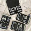 Rose red /Black/Light Blue/Light Purple Contact lens case Convenient 6 boxes Plastic Portable storage 150*92*19mm Eye care kit. 
