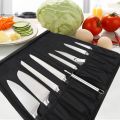 WESSLECO Knife Bag Nylon Chef Roll Bag with 8 Pocket for Kitchen Accessories Portable Knives Case Holder.