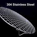 304 Stainless Multipurpose Steel Round Grill Net with Foot Barbecue Rack Steam Baking Rack Camping Outdoor BBQ Meshes. 