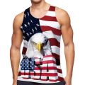 American Eagle Flag Graphic Tank Top Gym Clothing Men 3D Printed Streetwear Basketball Vest Quick Drying Sleeveless T-Shirt Tops.