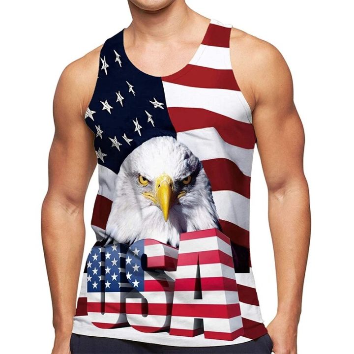American%20Eagle%20Flag%20Graphic%20Tank%20Top%20Gym%20Clothing%20Men%203D%20Printed%20Streetwear%20Basketball%20Vest%20Quick%20Drying%20Sleeveless%20T-Shirt%20Tops%20-%20Image%204