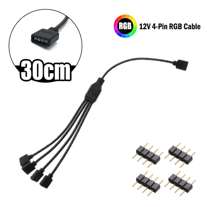 Universal%204-Pin%2010mm%20RGB/ARGB%20Sync%20Hub%20Transfer%20Extension%20Cable%20for%20Multi-Strip%20Lighting%20-%20Image%204