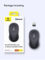 Baseus F02 Ergonomic Wireless Mouse (without Battery) Wireless Mouse Gen 2  Bluetooth 2.4G 4000 DPI Gaming Mouse. 