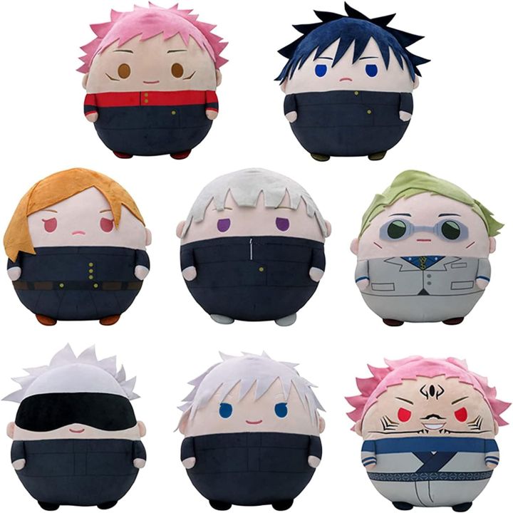 Chubby Jujutsu Kaisen Plush Toys Doll Cute Fat Type Yuji Gojo Kugisaki Megumi Nanami Sukuna Stuffed Toy Nice Gifts