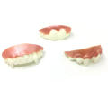 Single Piece Halloween Teeth Decorative Plastic Flexible Dentures Realistic Vampire Teeth for Halloween Party Children Cosplay. 