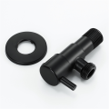4X Black Angle Valve 304 Stainless Steel Water Stop Valve Leak-Proof Water Cold and Hot General Bathroom Accessories.