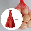 100Pcs Mesh Produce Bags Items Onion Organization Reusable Nylon Mesh Bags Length 60cm.