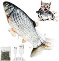 New Dancing Waggling Simulation Fish Interactive Pet Toy Cat Toys Floppy Fish. 