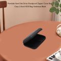 FORIDE Portable Hard Disk Drive Shockproof Zipper Cover Bag Case 2.5inch HDD Bag Hardcase Black. 