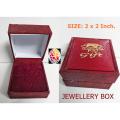 Jewllery Gift Box Size: 2 x 2 inch 1 pc Made in PRC.. 