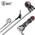 QKZ DM9 Zinc Alloy HiFi Metal In Ear Earphones With Carry Box - Black.