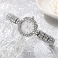 luxury rhinestone quartz women ladies bracelet watch.