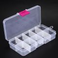 3pcs 10 Grid Electronic Component Parts Kits Plastic Storage Box Case. 