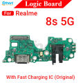 Charging Logic Board For Realme 8 8i 8s 8 Pro 4G 5G Charging Port USB Plug PCB Dock Connector Spare parts.