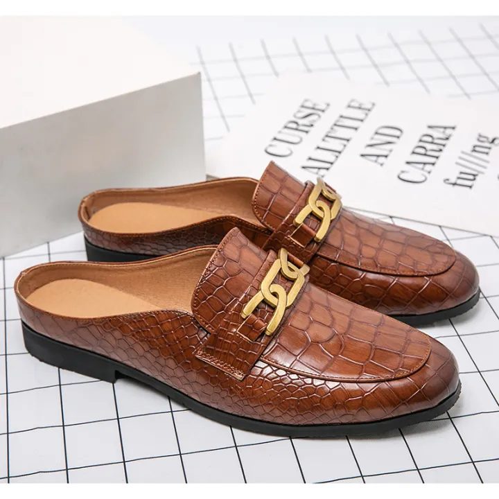 100%25%20Genuine%20Leather%20Black%20Men%E2%80%99s%20Half%20Shoes%20For%20Men%20Shoes%20Mules%20Casual%20Designer%20Shoes%20Fashion%20Loafers%20Luxury%20Black%20Slippers%202022%20BunnyGarden%20-%20Image%205