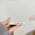 【HOT】 Olige Case For 11 12 13 14 15 Pro New fashionable and popular transparent glitter drip glue three-dimensional cat ears phone case back cover.