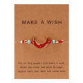 Friendship Women Make A Crystal Natural Stone Quartz Bracelet Stars Moon Gold Alloy Adjustable Paper Card Bracelet.
