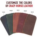 Handmade Vintage Leather Pen Case Box 6 Slots Pens Holder Organizer For Men Office Boy Girl School Pouch Cowhide Pencil Bag.