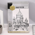 Keep Smiling Bloc Papier Dessin et Sketching Spiral - Sketch Pad A5 160 g/m² - 24 Feuilles. 