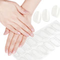 Semi Cured Gel Nail Stickers Semi-Permanent Varnish Strips Nail Gel Sticker Transparent Sliders for Whole Nails UV Nail Charms *. 