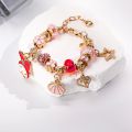 amazon pan family bracelet fashion big hole crystal beaded girl diy fresh flower pendant bracelet. 