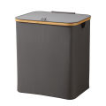 Dirty laundry basket, household storage basket, foldable laundry basket, bamboo fabric, high-value storage basket for clothes.